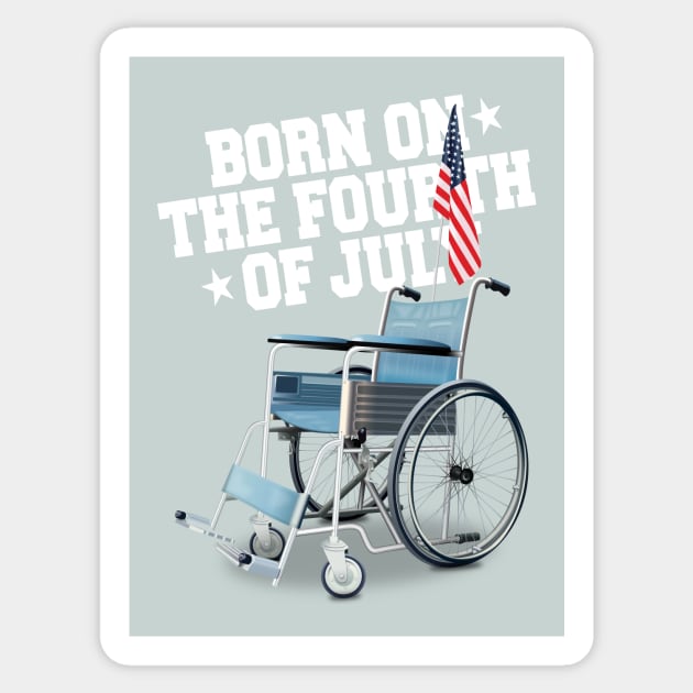Born on the Fourth of July - Alternative Movie Poster Sticker by MoviePosterBoy